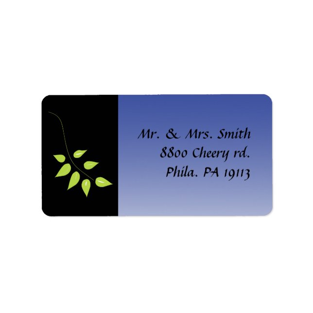 Sticker d'adresse de retour Dove of Peace Leaf (Devant)