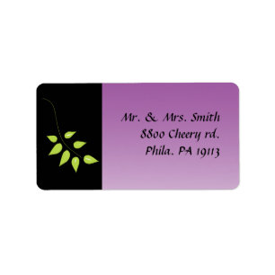 Sticker d'adresse de retour Dove of Peace Leaf