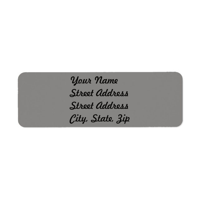 Sticker d'adresse de retour gris clair (Devant)