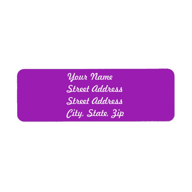 Sticker d'adresse de retour Lavender (Devant)