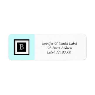 Sticker d'adresse Monogram B Étiquettes