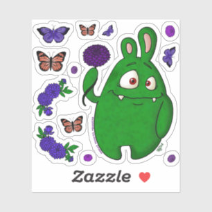 Sticker Dahlia le monstre, jeu d'autocollants