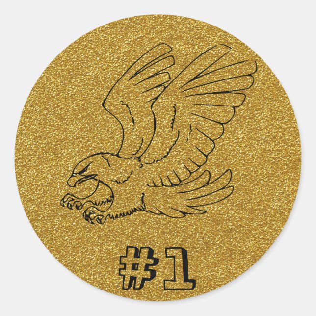 Sticker d'aigle d'or (Devant)