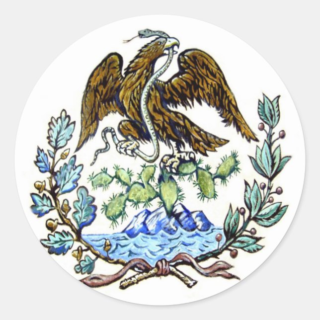 sticker d'aigle royal mexicain (Devant)
