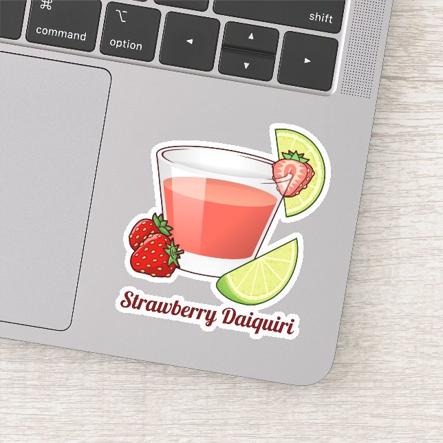 Sticker Daiquiri aux fraises (Détail)