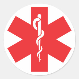 Sticker d'alerte allergique Étiquette