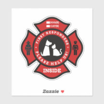 Sticker d'alerte personnalisé pour animaux pour le