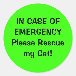 Sticker d'alerte pour animaux