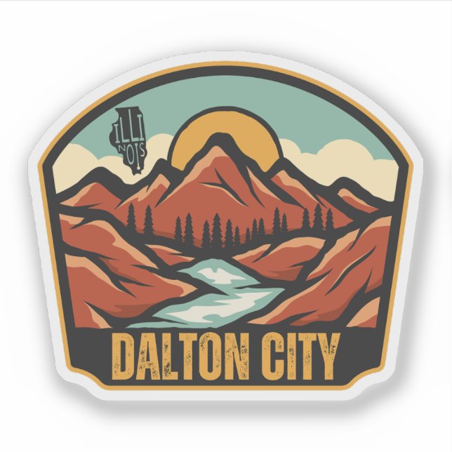 Sticker Dalton City, Illinois  (Devant)