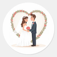 Sticker d'amour mariage