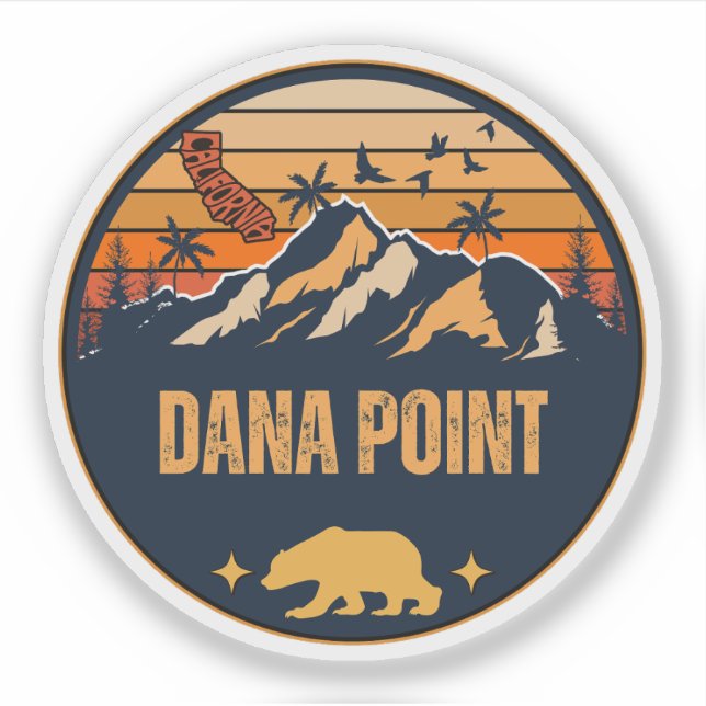 Sticker Dana Point, Californie (Devant)