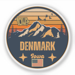 Sticker Danemark, Iowa, États-Unis