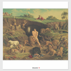 Sticker Daniel dans la fosse aux lions