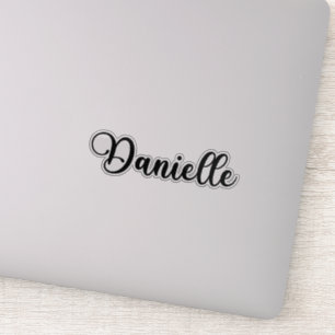 Sticker Danielle Nom - Calligraphie manuscrite