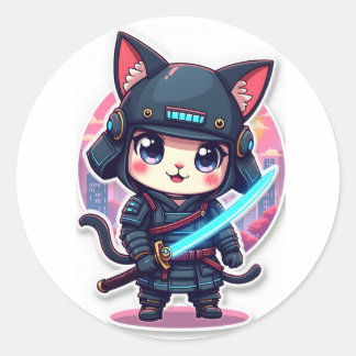 Sticker d'Anime de chat pour ordinateur portable C