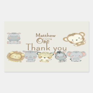 Sticker d'anniversaire Boho Safari