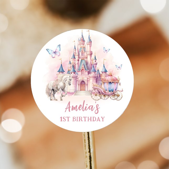 Sticker d'anniversaire de la princesse Unicorn (Créateur téléchargé)