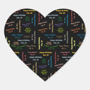 Sticker d'anniversaire du 28 février