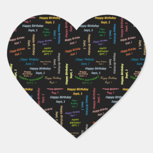 Sticker d'anniversaire le 1er septembre