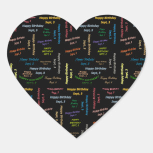 Sticker d'anniversaire le 3 septembre