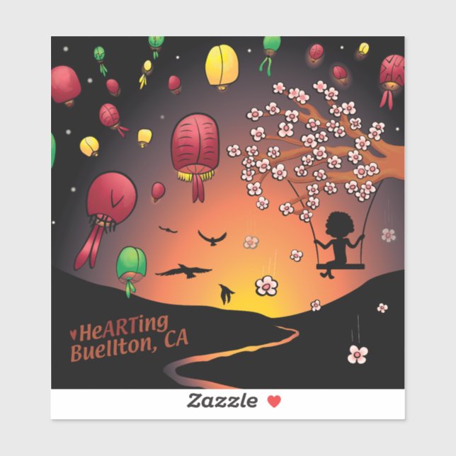 Sticker - Dans le flux (Feuille)