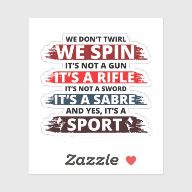 Sticker Danse de garde de couleur et performances vibrante (Feuille)