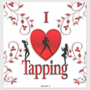 Sticker Danse I Heart Tap