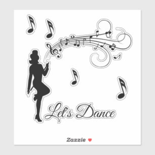 Sticker Danser à la musique