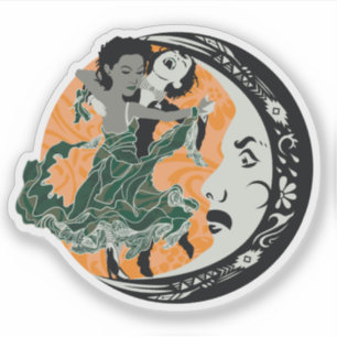 Sticker danser avec votre obscurité