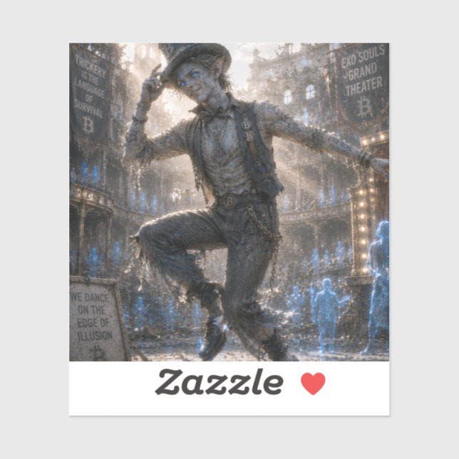 Sticker Danseur de claquettes / Grande scène (Feuille)
