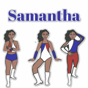Sticker Danseuse Tri Style RWB #1