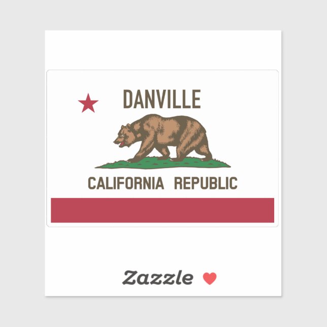 Sticker Danville Californie (Feuille)