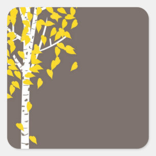 Sticker d'arbre d'Aspen automne