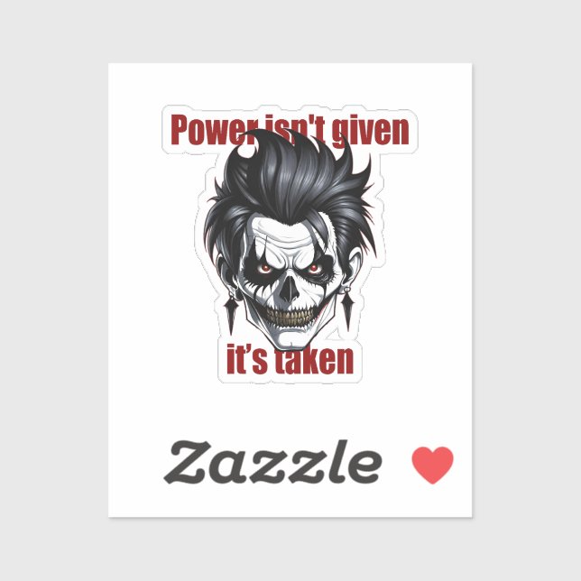 Sticker Dark Dominance (Feuille)