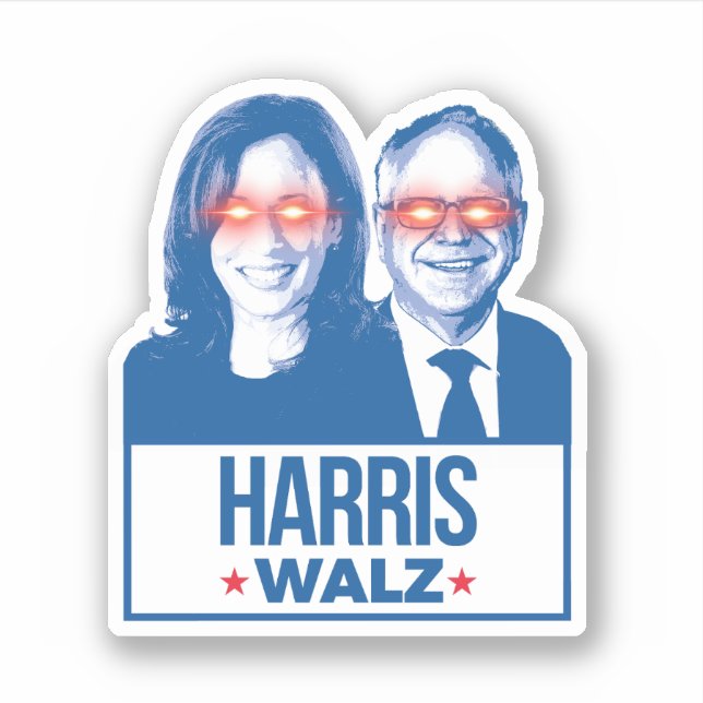 Sticker Dark Harris Walz (Devant)