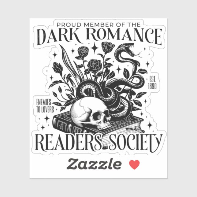Sticker Dark Romance Readers Society (Feuille)