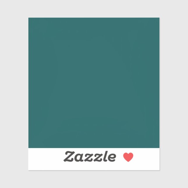 Sticker Dark Teal Solid Color (Feuille)