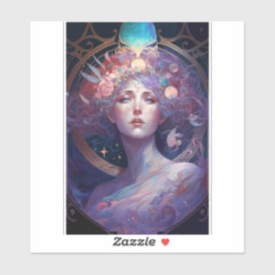 Sticker d'art de la déesse de nuit Queen Imaginair