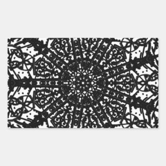 Sticker d'art monochromatique