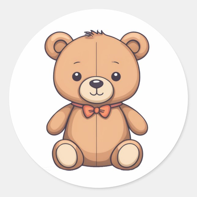 sticker d'artline de l'ours en peluche (Devant)