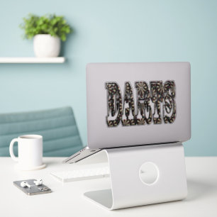 Sticker Darts Nom Dimensionnel Logo,