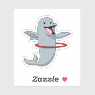 Sticker Dauphin à Endurance entraînement avec pneus Fitnes