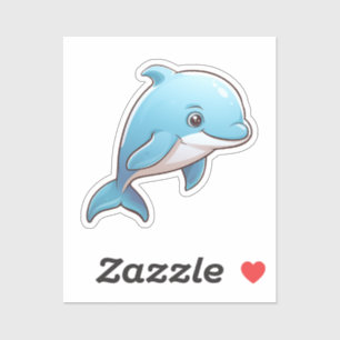 Sticker Dauphin de dessin