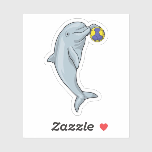 Sticker Dauphin Handball joueur Handball Handball (Feuille)