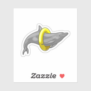 Sticker Dauphin natation Lifebuoy