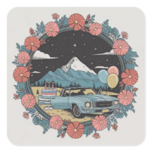 Sticker d'aventure d'anniversaire vintage