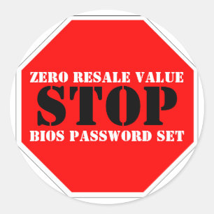 Sticker d'avertissement anti-vol