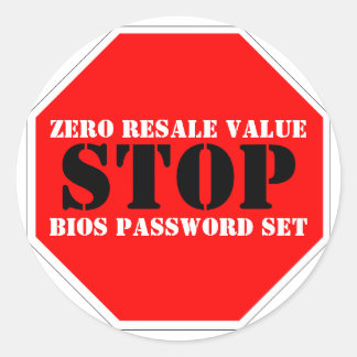 Sticker d'avertissement anti-vol