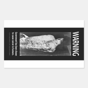 Sticker d'avertissement du gouvernement