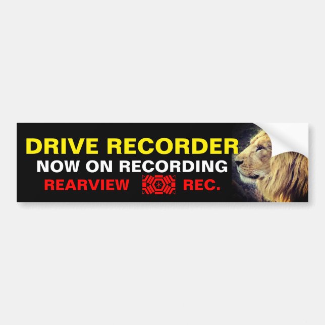 Sticker d'avertissement : Lion (Devant)